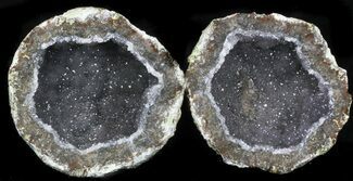 Las Choyas Geode With Amethyst Crystals #33789