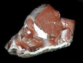 Red Calcite Crystal Cluster - Santa Eulalia, Mexico #33843