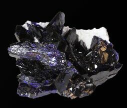 Flashy Bladed Azurite Crystals - Congo #33520