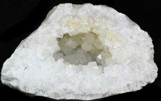 Keokuk Geode With Large Crystals (Half) #33959