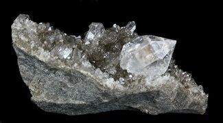 Herkimer Diamond In Druzy Matrix - New York #34046