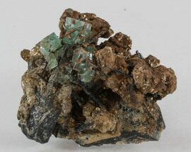 Green Fluorite, Muscovite & Schorl - Namibia #31909
