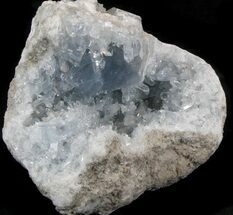 Celestine (Celestite) Geode - Sparkling Blue Crystals #37091