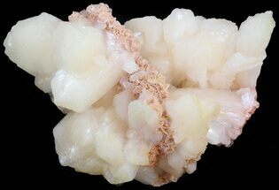 Peach Stilbite Crystals with Micro Stilbite - India #44438