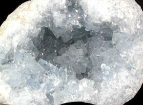 Sparkling, Blue Celestine (Celestite) Crystal Geode - Madagascar #31242