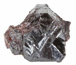 Metallic Rutile Crystal on Matrix - Georgia #47856