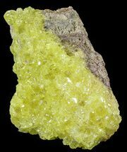 Sulfur Crystals on Matrix - Bolivia #51589