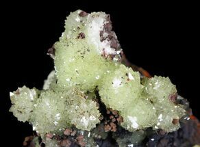 Gemmy, Yellow-Green Adamite Crystals - Tooele County, Utah #52372