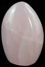 3.8"  Free-Standing, Polished Rose Quartz - Crystal #52527