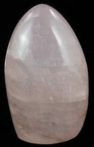 3.7" Free-Standing, Polished Rose Quartz - Crystal #52543