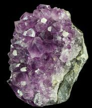 Amethyst Cut Base Cluster With Calcite - Uruguay #52592