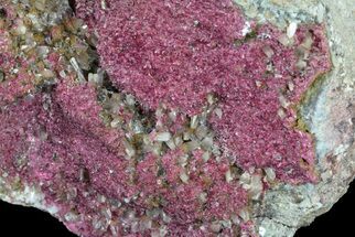 Roselite and Calcite Crystal Specimen - Morocco #61191