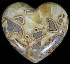 Polished Septarian Heart - Utah #62973
