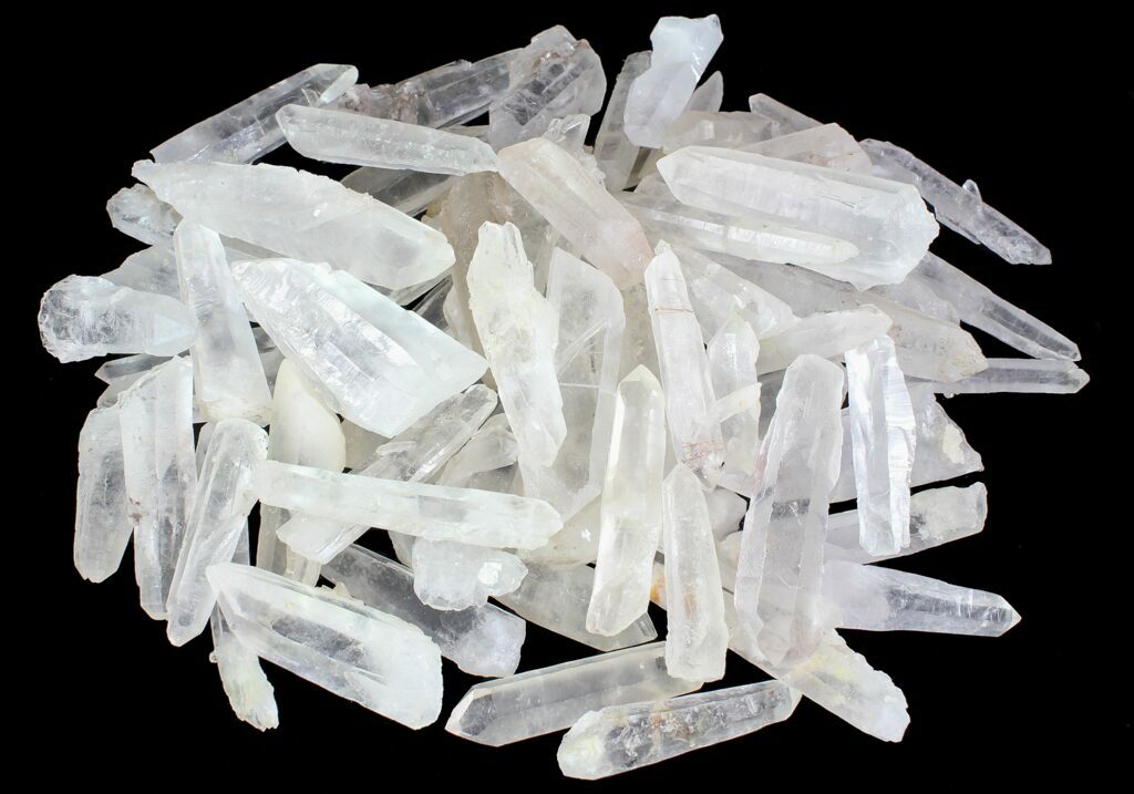 Clear Quartz Crystals (Wholesale Flat) 5 pounds For Sale (64729