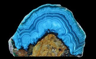 Vibrant, Polished Chrysocolla Slab - Bagdad Mine, Arizona #64908