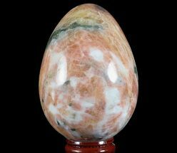 Polished, Orange Calcite Egg - Madagascar #66006