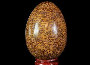 Polished Elephant Skin Jasper Egg - India #66093