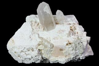 Quartz Crystals on Feldspar - Namibia #69182