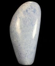 5.1" Polished, Blue Calcite Free Form - Madagascar - Crystal #71472