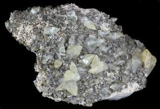Twinned Calcite Crystals With Chalcopyrite - Missouri #35931
