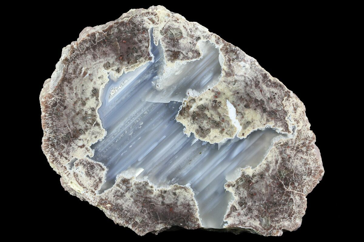 9oz Oregon Thunderegg Half Geode Beautiful Agate and Quartz ! Oregon State Rock Throat Chakra Stone HUGE Collector's Grade Agate
