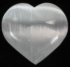 2 1/4" Polished Selenite Hearts  - Crystal #75590