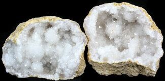 Lot: to Cracked Quartz Geodes - Geodes #77597