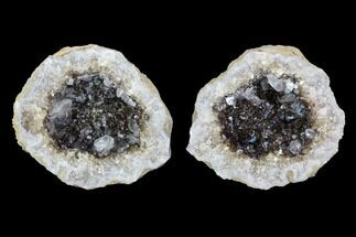 Keokuk Geode with Iridescent Calcite Crystals - Missouri #91401