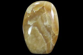 4.3" Free-Standing, Polished Brown Calcite - Crystal #91759