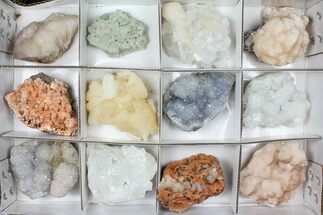 Mixed Indian Mineral & Crystal Flat - Pieces #95604