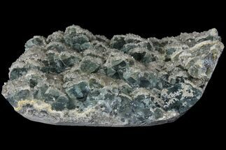 Quartz Encrusted Fluorite Crystal Cluster - China #96050