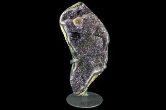 Beautiful Amethyst Geode/Cluster - Custom Metal Stand #97767