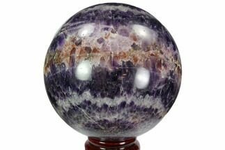 Polished Chevron Amethyst Sphere - Morocco #97706
