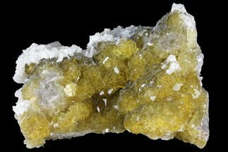 Yellow Cubic Fluorite, Calcite & Dolomite Association - Spain #98710