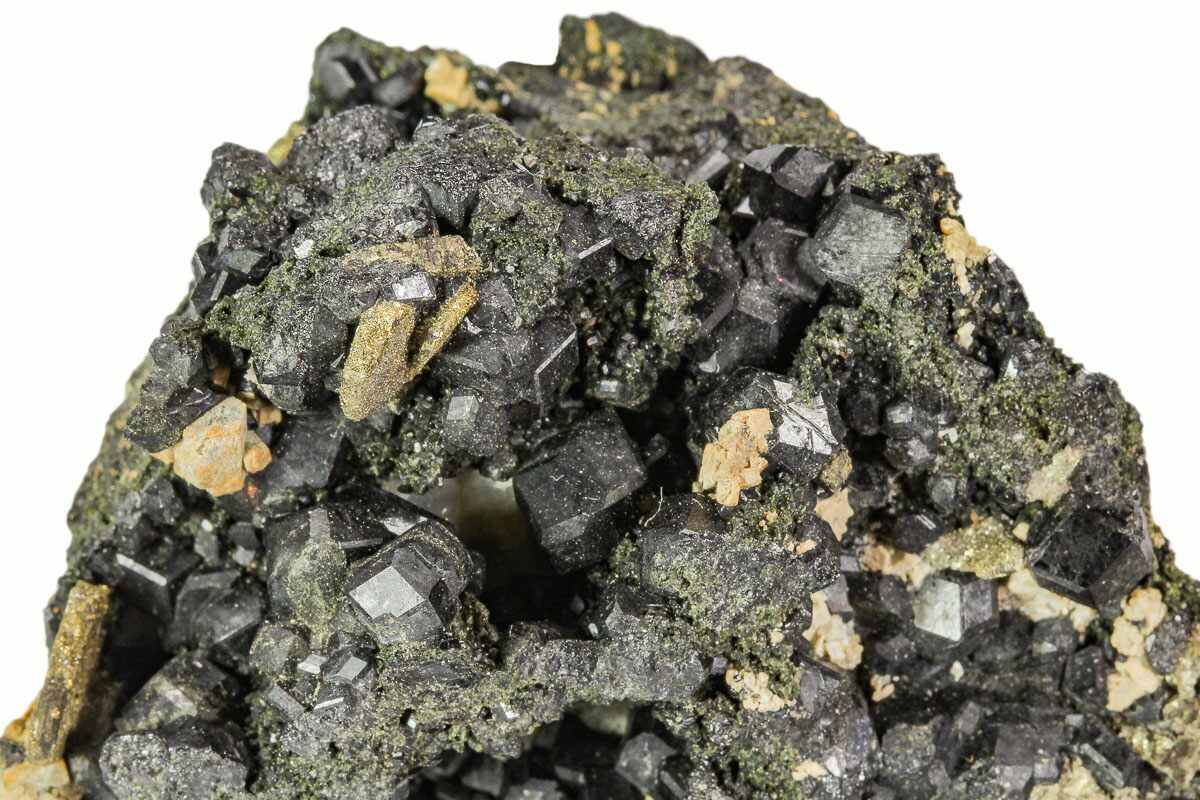 2.9 Black Andradite (Melanite) Garnet Cluster - Morocco (#107911) For Sale  
