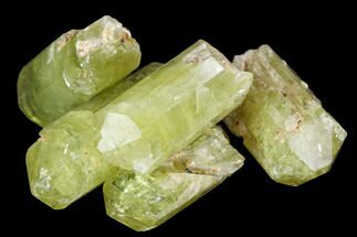 Five Yellow Apatite Crystals (High Quality) - Morocco #108374