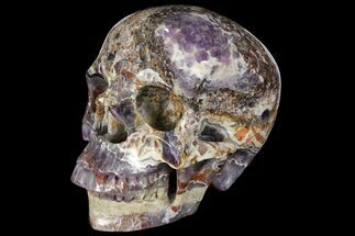 Huge, Carved and Polished Amethyst Skull #111225