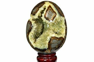 Crystal Filled Septarian Geode Egg - Utah #114325