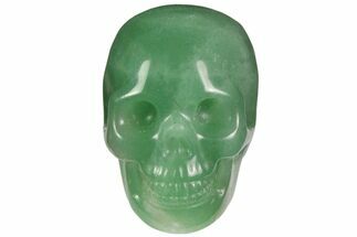 Realistic, Polished Green Aventurine Skull #116447