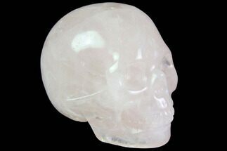 Realistic, Brazilian Rose Quartz Crystal Skull #116469