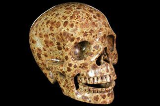 Polished, Brown Wavellite Skull #118390