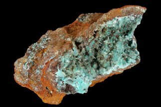Rosasite, Calcite & Aurichalcite Crystal Association - Mexico #119214