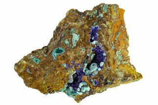 Azurite and Rosasite Association - Hidden Treasure Mine, Utah #119507
