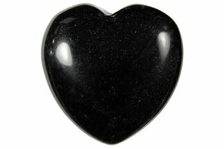 Polished Black Obsidian Heart #121118