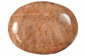 1.8" Polished Peach "Moonstone" Pocket Stone  - Crystal #121148
