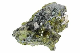 Magnetite, Diopside, Garnet & Biotite Association - Afghanistan #121364