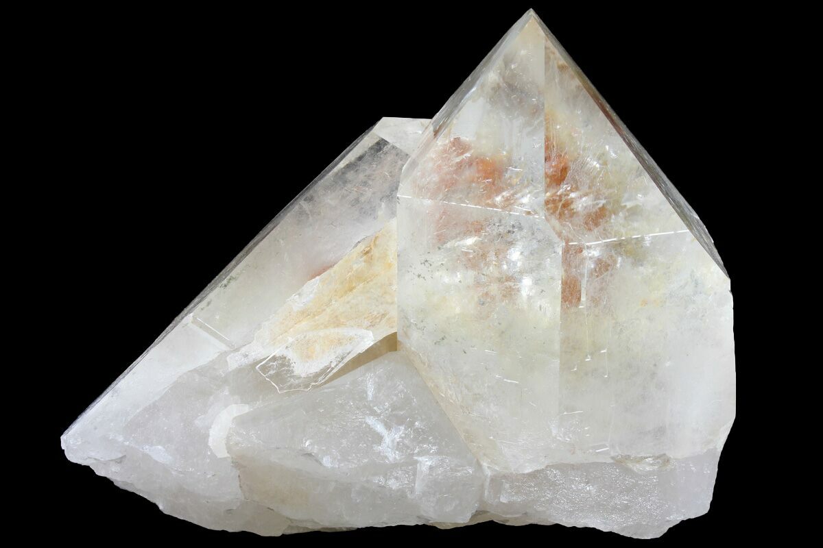 Huge Clear Quartz Point with Inclusions