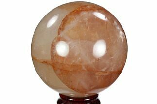 Polished Hematoid (Harlequin) Quartz Sphere - Madagascar #121614