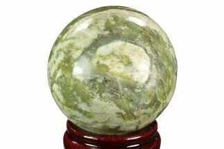 2.8" Polished Serpentine Sphere - Pakistan - Crystal #124305