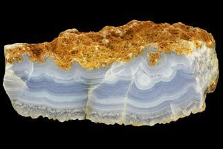 Polished Blue Lace Agate Section - South Africa #125927